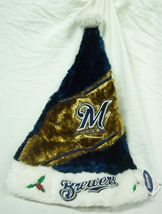 MILWAUKEE BREWERS MLB BASEBALL HOLIDAY CHRISTMAS SANTA HAT NEW - $16.34