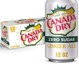 Canada Dry Zero Sugar Ginger Ale Soda, 12 Fl Oz Cans (Pack of 12) - $12.56
