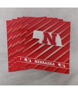 Nebraska 2 Pocket Folders 5 Red White Rico Industries New With Tags - $12.95