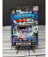 Muscle Machines 9/11/01 Red White Blue &#39;63 Corvette 01-100 - $17.54