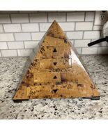 Pyramid Form Jewelry Box by Maitland Smith Veneered Coconut Shell - $833.09