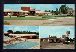 TOMAHAWK MOTEL &amp; RESTAURANT Ahoskie NC * Multi View chrome postcard not ... - $5.69
