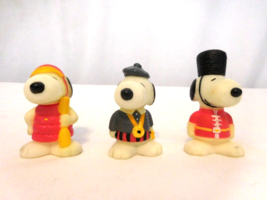 McDonald&#39;s Snoopy Around the World Tour Toy Lot of 3 1999 Peanuts  - £7.76 GBP