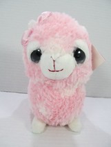 Applause SAPASTEL Llama 8&quot; Plush Pink Polka Dot Plush Stuffed Animal Toy... - £11.08 GBP