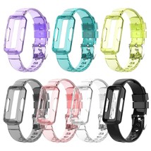 Compatible With Fitbit Ace 2 Kid&#39;S Band, Soft Silicone Crystal Transparent Bumpe - £23.48 GBP