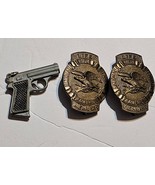 Vintage Lapel Pin Badge NRA Life Member America Logo Gun Memorabilia Lot... - $9.99