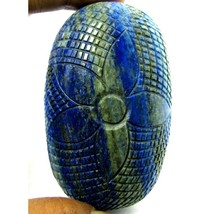 HUGE Collectible 1227Ct Natural Untreated Blue Lapis Lazuli Oval Hand Carved Gem - $95.00