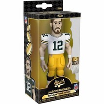 New Sealed 2021 Funko Gold Nfl Packers Aaron Rodgers 5" Action Figure Chase - $49.49