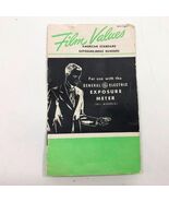 Film Values for use with GE Exposure Meters Vintage Booklet - $17.80 CAD