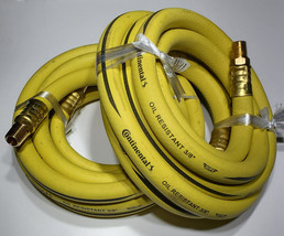 Rubber Whip Air Hose 3/8&quot; X 10 Foot Oil Resistant Continental Usa Made 1/4 Npt - $19.99