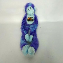 Silver Dollar City Blue Purple Monkey Plush Goffa Int Stuffed Animal 21" - $21.78