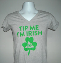 Coors Light Tip Me I&#39;m Irish T Shirt Medium Beer Lucky Clover Bartender - £17.32 GBP