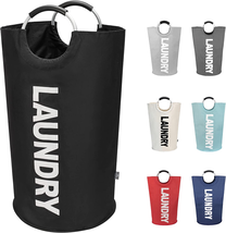 90L Large Laundry Basket, Collapsible Laundry Bag, Freestanding Tall Clo... - $17.65