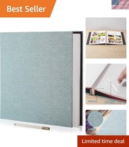Versatile 60-Page Scrapbook Album in Elegant Green - Ideal for Family Me... - $40.50