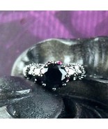 Skull Ring Black &amp; Purple Zircon Sizes 7 &amp; 8 Fashion Jewelry - €13,11 EUR