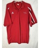 Adidas Arkansas Razorbacks Polo Shirt Mens Large L Red Active Golf Short... - £11.72 GBP