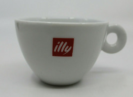 illy Caffe Ceramic Coffee Mug Cup Only 7 oz IPa White Red Logo Italy - $25.31