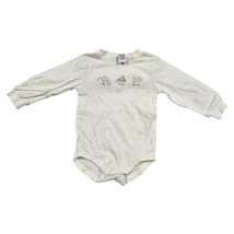 Gymboree Baby Bodysuit 12-18 M White Long Sleeve Construction Trucks Dig... - $18.06 CAD