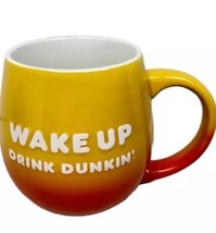 Dunkin Donuts Wake Up Drink Dunkin Sunrise Yellow Orange Ombré Coffee Mug 20 oz - £11.18 GBP