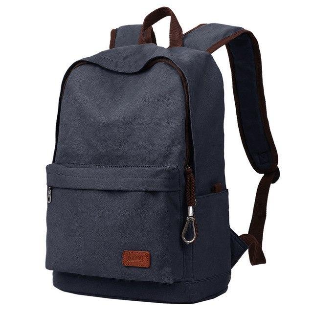 Primary image for Top Quality Men's Vintage Canvas Backpack Rucksack Laptop Backpack Shoulder Bag