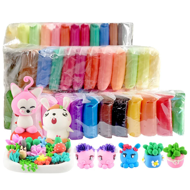 36 Color/Set Light Clay Plasticine Modelling Educational Air Dry Clay Toy - £13.97 GBP+