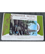 Pagoda Hotel and Floating Restaurant Honolulu HI 1960s postcard book Nis... - $17.50