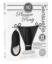 Nu Sensuelle Pleasure Panty Bullet W/remote Control 15 Functions - Black - £57.51 GBP+