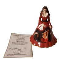 Gone With The Wind Porcelain Bradford “The Red Robe” Figurine with COA - £38.90 GBP