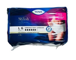 Tena Woman Stylish Super Plus Heavy Underwear Color White X16 - $19.12