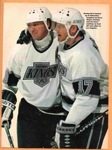 Los Angeles Kings Wayne Gretzky Jari Kurri Vintage Pinup Photo ! - £1.57 GBP