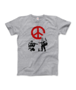 Banksy - Soldiers Painting Peace Symbol 2006 Artwork T-Shirt - £18.60 GBP+