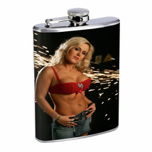 Polish Pin Up Girls D1 Flask 8oz Stainless Steel Hip Drinking Whiskey - £11.64 GBP