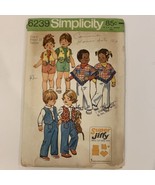 Simplicity 6239 Sewing Pattern Uncut Toddler Size 4 Poncho Vest Pants Vt... - £3.91 GBP