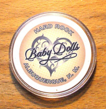 (1) Hard Rock Casino Roulette Chip - White - Baby Dolls - Albuquerque,Ne... - $7.95