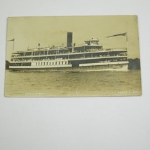 Ship Real Photo Postcard RPPC SS Columbia Passenger Steamship Antique 19... - $39.99