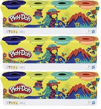 Play-Doh Bulk Wild Colors 12-Pack of Non-Toxic Modeling Compound, (4oz) Cans (12 - £17.33 GBP
