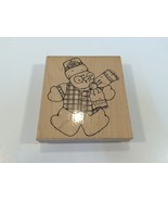 D.O.T.S. DOTS Rubber Stamp Large Joyful Snowman R146 - £7.98 GBP