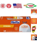 Bulk Pack of 45 Strong 13 Gallon Kitchen Trash Bags - Scent-Free and Dur... - $30.43 CAD