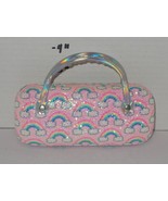 Pink Rainbows pattern Glitter Sunglass Eyeglass Case - $20.30 CAD