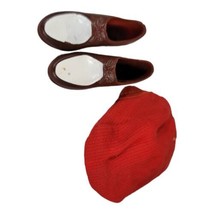 Vintage Barbie Ken Shoes - 1960&#39;s Red Hat BROWN SPECTATOR DRESS SHOES - ... - £15.21 GBP