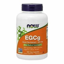 NEW NOW EGCg Green Tea Extract Vegetarian Vegan 400 mg 180 Veg Capsules - £19.71 GBP