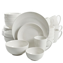 Gibson Home Ogalla 30 Piece Porcelain Dinnerware Set in White - $113.36