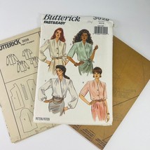 Butterick Sewing Pattern Sz 6 8 10 Loose Blouse With Shoulder Pads Uncut... - $14.99