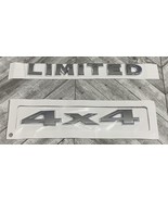 2 Pcs 4 X 4 Limited 3D Emblem Logo Sticker Trunk Hood Door Chrome - £13.81 GBP