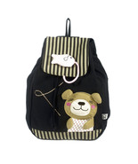 [Bear &amp; Fish] Cotton Fabric Art School Outdoor Backpack - £24.04 GBP