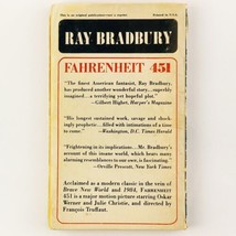 Fahrenheit 451 Ray Bradbury Movie Tie In Vintage Science Fiction Paperback Book image 2
