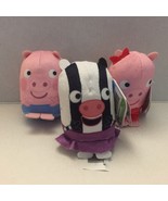 New Peppa Pig, George Pig &amp; Zoe Zebra 3&#39;&#39; Plushies - €13,09 EUR