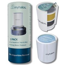 MyHalos Shower Filter Replacement Cartridges 2 Pack Hard Water - $31.49