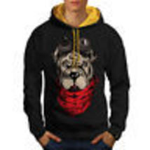 Wellcoda Shar Pei Pilot Mens Contrast Hoodie, Cute Dog Casual Jumper - £31.28 GBP