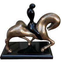 Lam Lee Art Sculpture Figurine 1997 Brutalism/Minimalism Horse with Rider - £95.70 GBP
